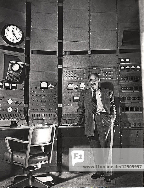 Enrico Fermi  Italian-born American nuclear physicist  c1942. Artist: Unknown