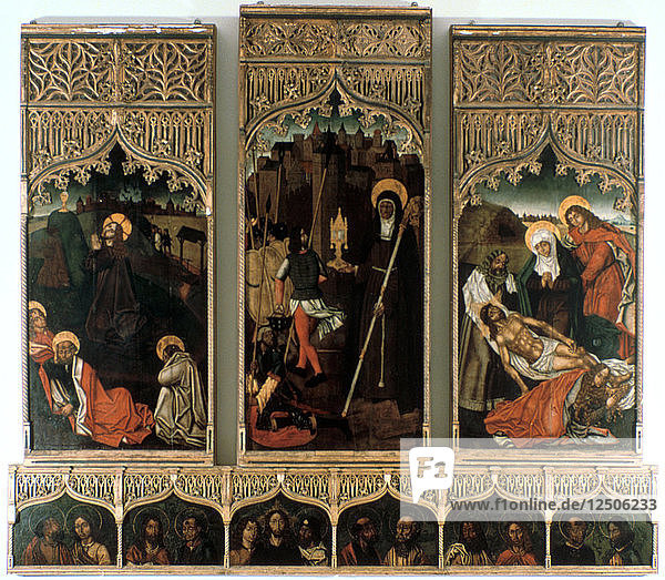 Triptych of Santa Clara  1486. Artist: Mestre Hilarius