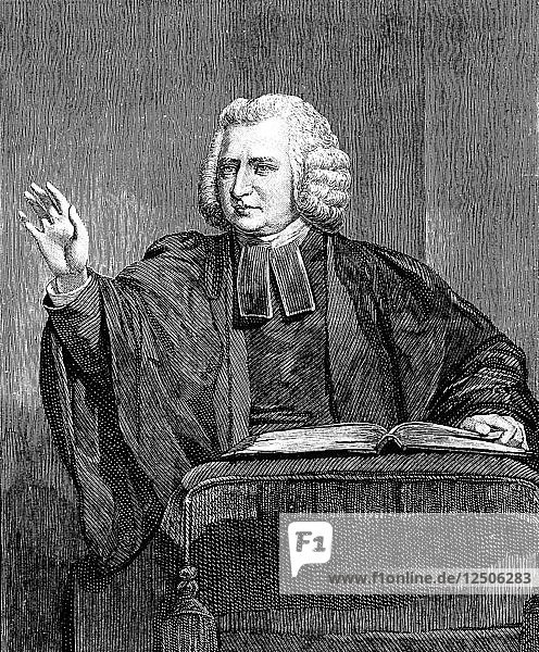 Charles Wesley  18th century English preacher and hymn writer. Artist: Unknown