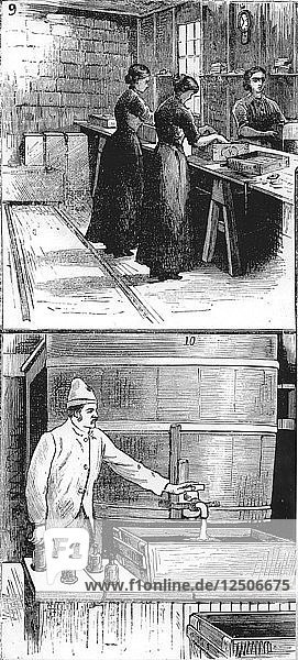 Arbeiter der Nobel Explosives Company Limited  Ardeer  Ayrshire  1884. Künstler: Unbekannt