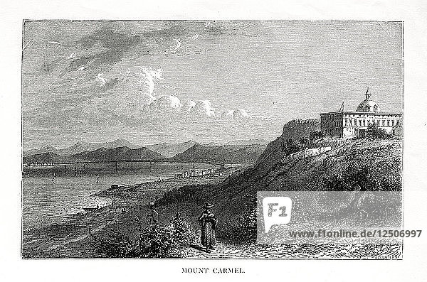 Mount Carmel  Israel  19th century.Artist: J Quartley