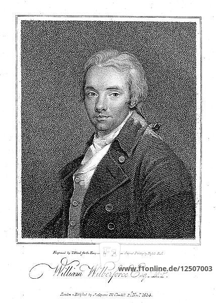 William Wilberforce  englischer Philanthrop und Anti-Sklaverei-Aktivist  1814. Künstler: Unbekannt