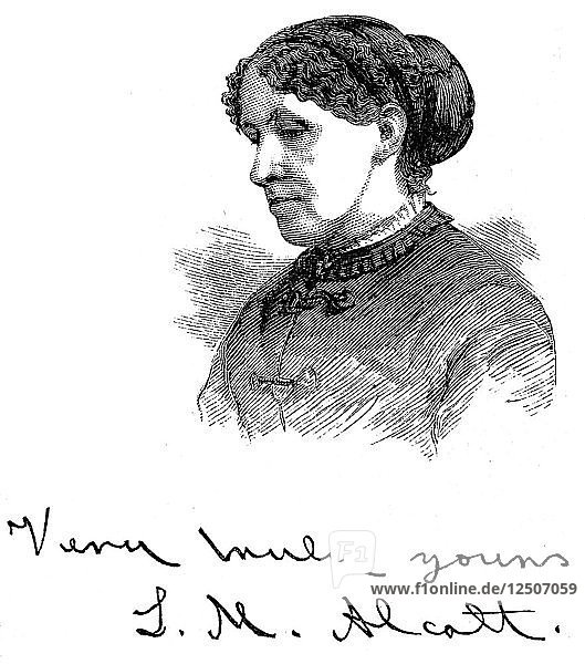 Louisa May Alcott (1832-1888)  American writer  1875. Artist: Unknown