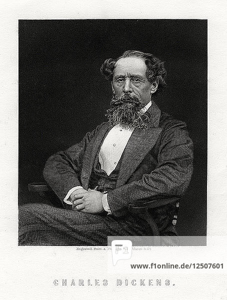 Charles Dickens  English novelist and journalist  1876. Artist: Unknown