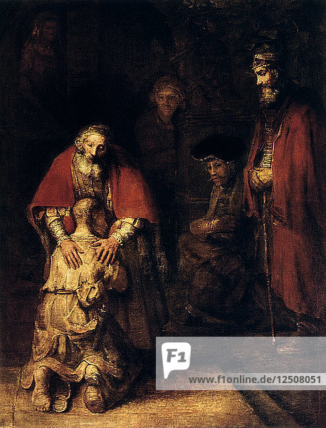Die Rückkehr des verlorenen Sohnes  um 1668. Künstler: Rembrandt Harmensz van Rijn