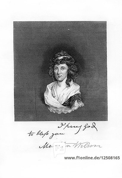 Martha Wilson  1872. Künstler: Unbekannt