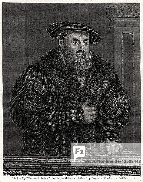 Johannes Kepler  deutscher Astronom  (19. Jahrhundert). Künstler: F. Mackenzie