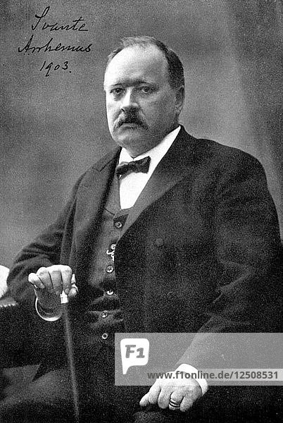 Svante Arrhenius (1859-1927)  Swedish physicist and chemist  1903. Artist: Unknown