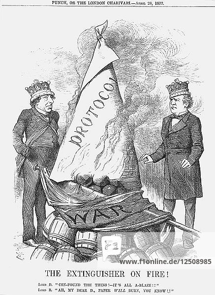 The Extinguisher on Fire!  1877. Artist: Joseph Swain