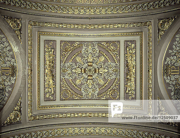 Detail einer Kuppel  Galerie des Batailles (Galerie der Schlachten)  Chateau de Versailles  Frankreich. Künstler: Unbekannt