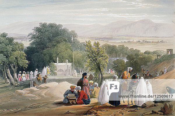 Tomb of Emperor Babur  Kabul  First Anglo-Afghan War 1838-1842. Artist: James Atkinson