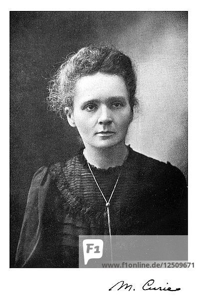 Marie Curie  in Polen geborene französische Physikerin  1917. Künstler: Unbekannt