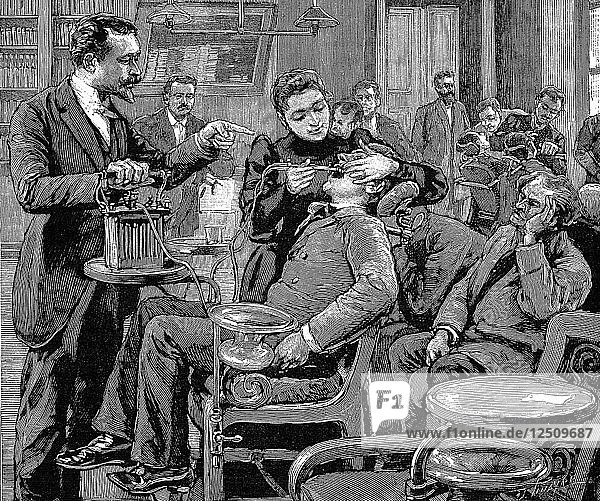 Klinik der zahnärztlichen Hochschule  Paris  1892. Künstler: Unbekannt