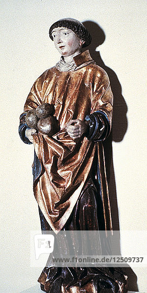 Der heilige Stephanus  österreichische Statue  1480. Künstler: Unbekannt