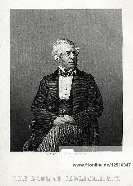 George William Frederick Howard  7. Earl of Carlisle  britischer Politiker und Staatsmann  um 1880  Künstler: DJ Pound