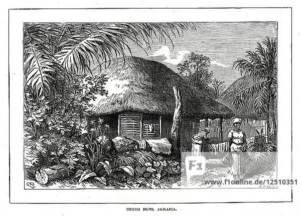 Negerhütten  Jamaika  19. Jahrhundert. Künstler: Unbekannt