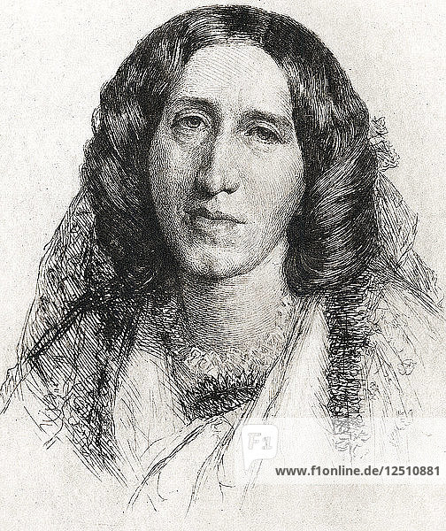 George Eliot  pen name of Mary Ann Evans (1819-1880)  English novelist  poet and critic. Artist: Unknown