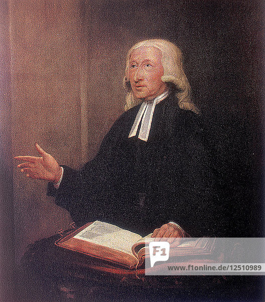 John Wesley  englischer nonkonformistischer Prediger des 18. Jahrhunderts. Künstler: Unbekannt