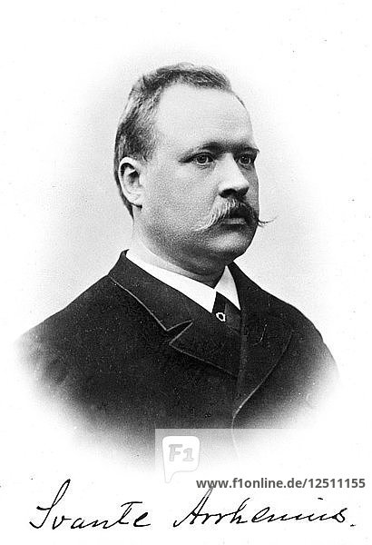 Svante Arrhenius (1859-1927)  schwedischer Physiker und Chemiker. Künstler: Unbekannt