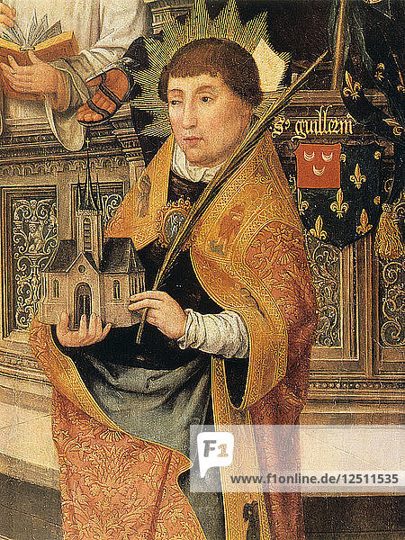 Verkündigung (Detail)  1516-1517. Künstler: Jean Bellegambe