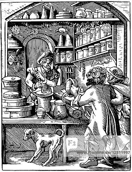 Der Drogistenladen  1568. Künstler: Jost Amman