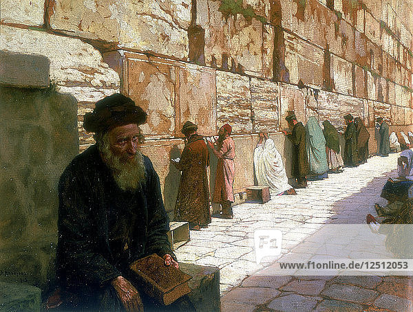 The Wailing Wall  Jerusalem  19th century. Artist: Visily Ivanovithch Navosoff