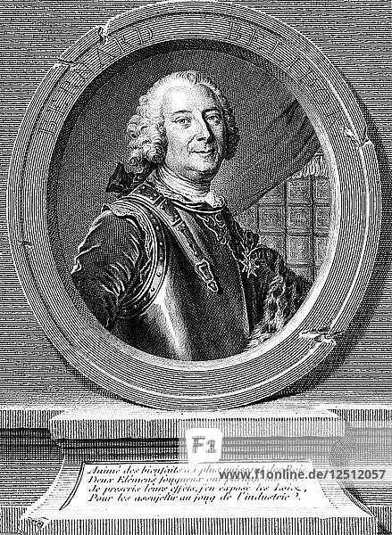 Bernard Forest Belidor (1693-c1761)  französischer Militär- und Bauingenieur  1737. Künstler: Unbekannt