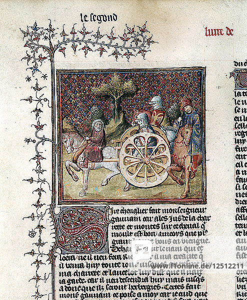 Der Ritter vom Karren (Sir Lancelot)  1344. Künstler: Unbekannt