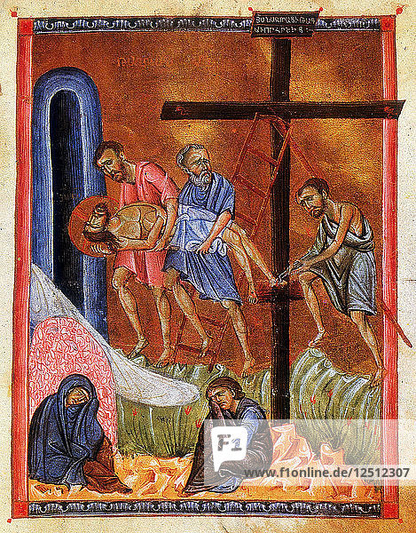Die Kreuzabnahme  um 1268. Künstler: Toros Roslin