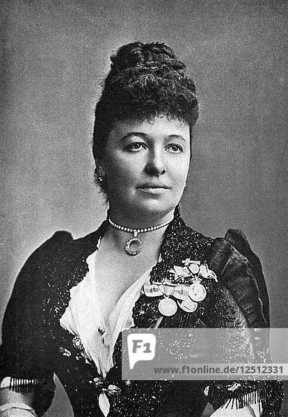 Dame Emma Albani (1852-1930)  kanadische Opernsängerin  um 1890. Künstlerin: Unbekannt
