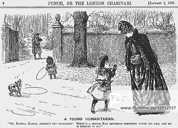 Ein junger Menschenfreund  1887. Künstler: George du Maurier