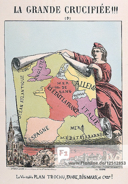 Allegorie auf das republikanische Frankreich  1871. Künstler: E Courtaux