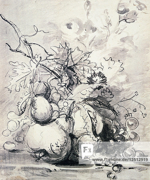 Früchtestillleben  (1700 - 1749?). Künstler: Jan van Huysum