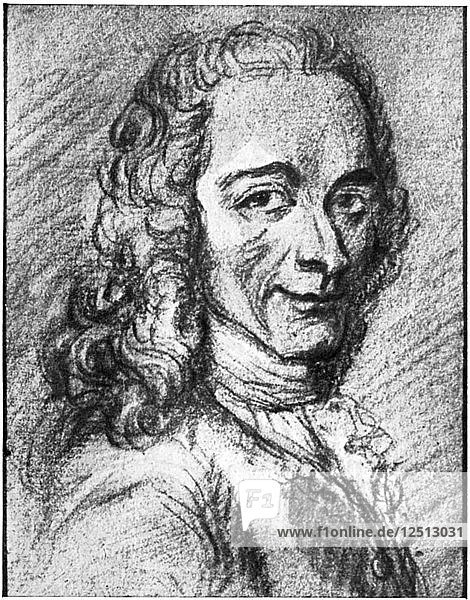 Voltaire  French Enlightenment writer  essayist  deist and philosopher  18th century. Artist: Unknown