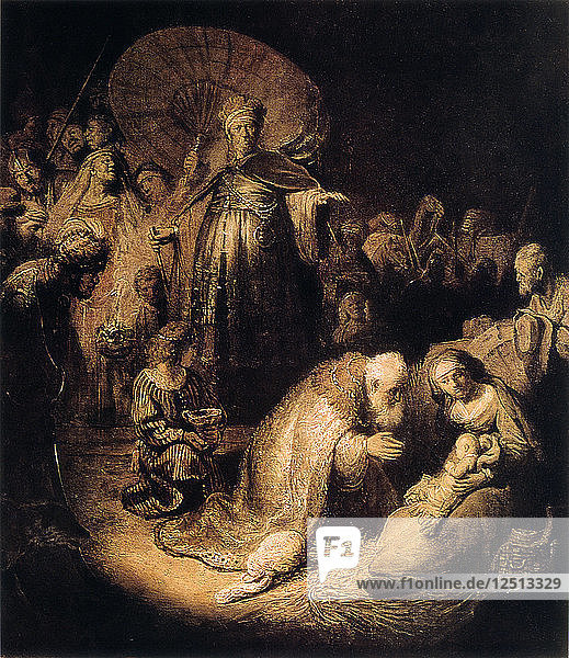Die Anbetung der Heiligen Drei Könige  1632. Künstler: Rembrandt Harmensz van Rijn