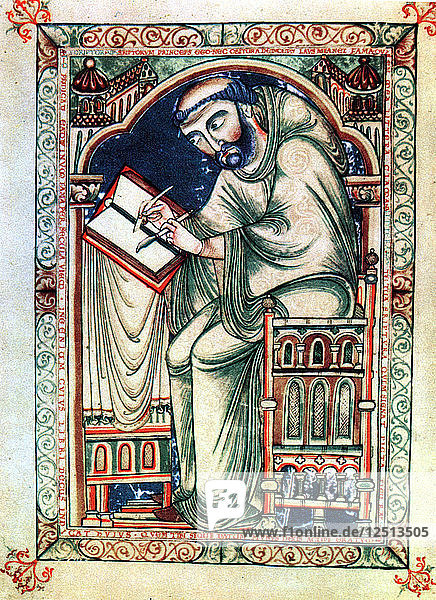 Eadwine the Scribe  c mid 12th century. Artist: Unknown