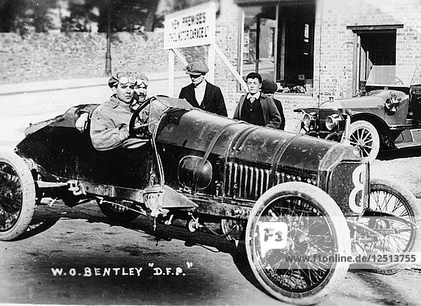 WO Bentley at the wheel of his DFP car  1914. Artist: Unknown
