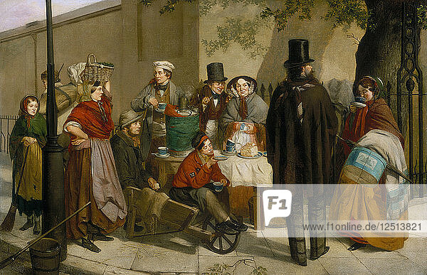A Coffee Stall 1881. Artist: Charles Hunt