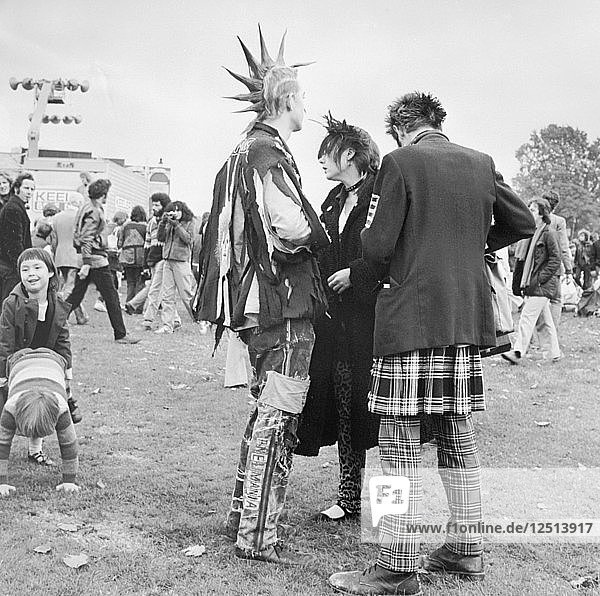 Punks auf einem Festival  Anfang der 1980er Jahre. Künstler: Henry Grant