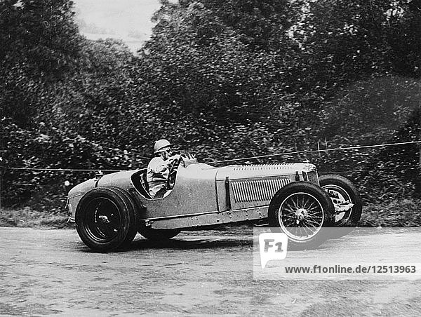 Kay Petre driving a Riley Autumn Hill Climb Shelsley Walsh Worcestershire 1935. Artist: Unknown