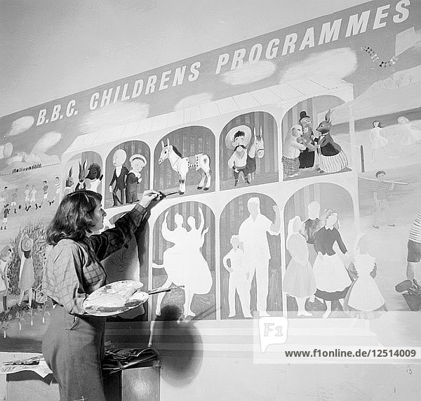 BBC Childrens Programmes Display  Festival of Britain  London  1951. Künstler: Henry Grant