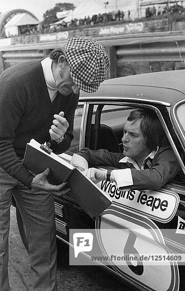 Graham Hill and Bernie Ecclestone  (c1960s?). Artist: Unknown