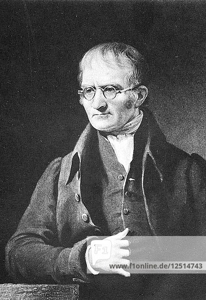 John Dalton  English chemist  c1834 (1902). Artist: Unknown
