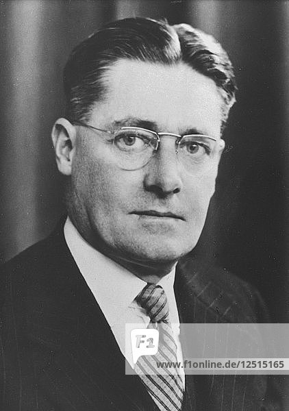 Howard Walter Florey  australischer Pathologe  um 1945. Künstler: Unbekannt