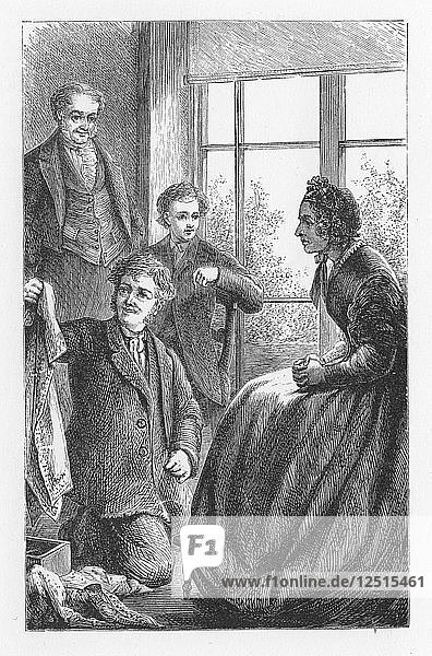 Szene aus The Mill on the Floss von George Eliot  um 1880. Künstler: Walter-James Allen