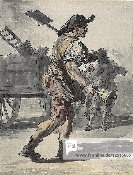 A London coalman  1759. Artist: Paul Sandby