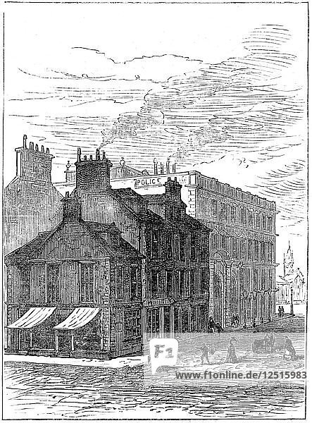 Birthplace of James Watt shortly before it was demolished  1887. Artist: Unknown