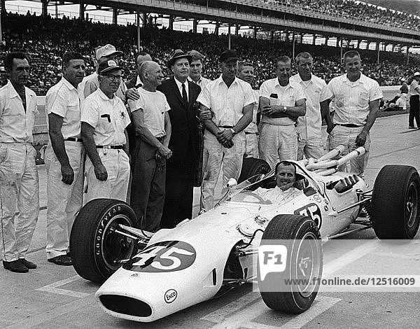 AJ Foyt in Lotus-Ford  Indianapolis 500  Indiana  USA  1965. Artist: Unknown