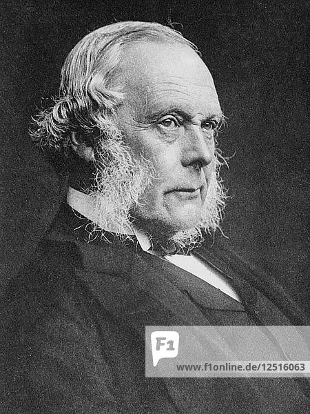 Joseph Lister  englischer Chirurg und Pionier der antiseptischen Chirurgie  um 1890. Künstler: Unbekannt