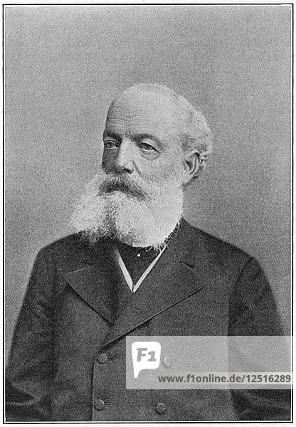 Friedrich August Kekule von Stradonitz  German organic chemist  c1885. Artist: Unknown